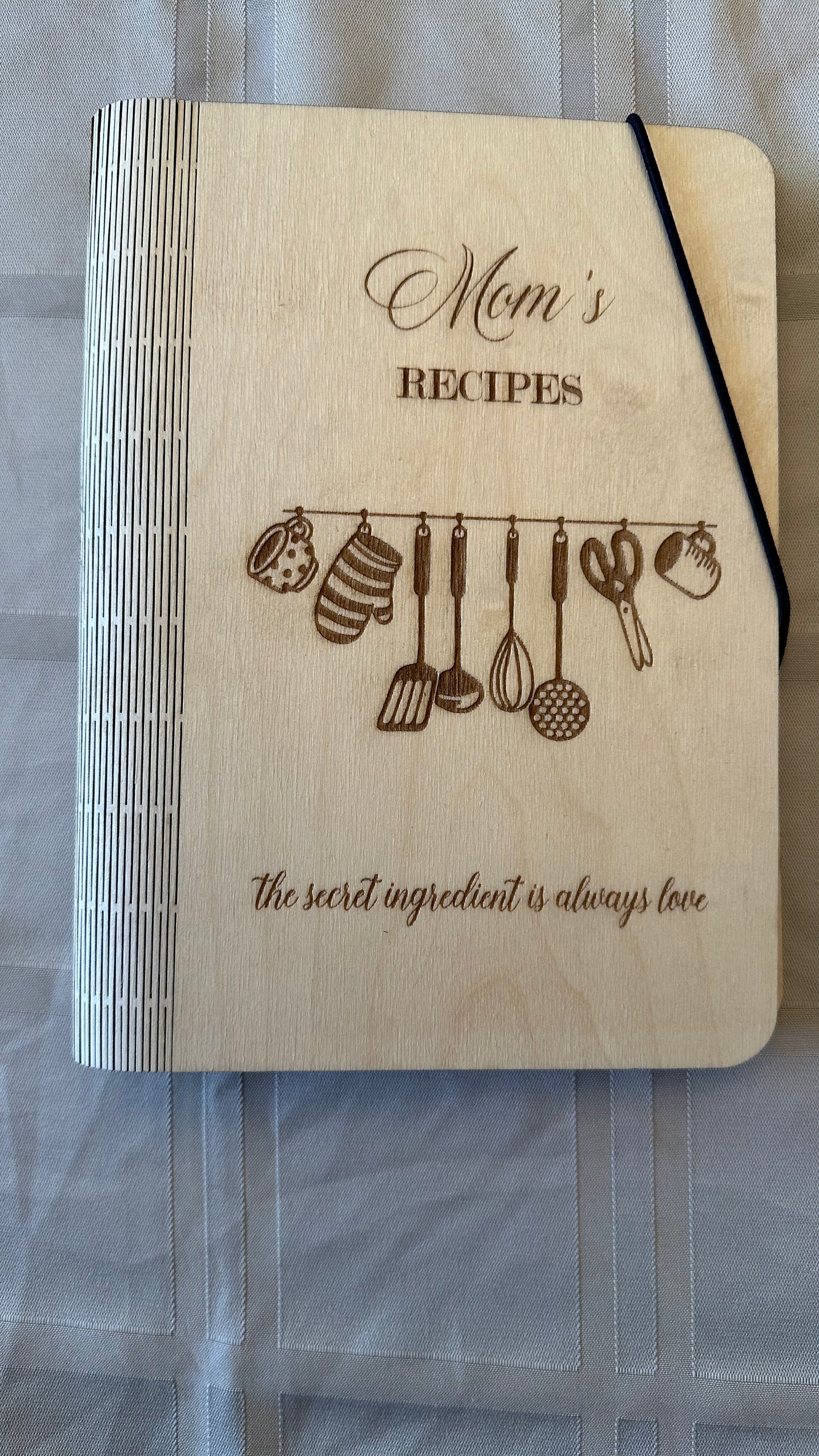 Cookbook -Custom Crafted, Laser Engraved
