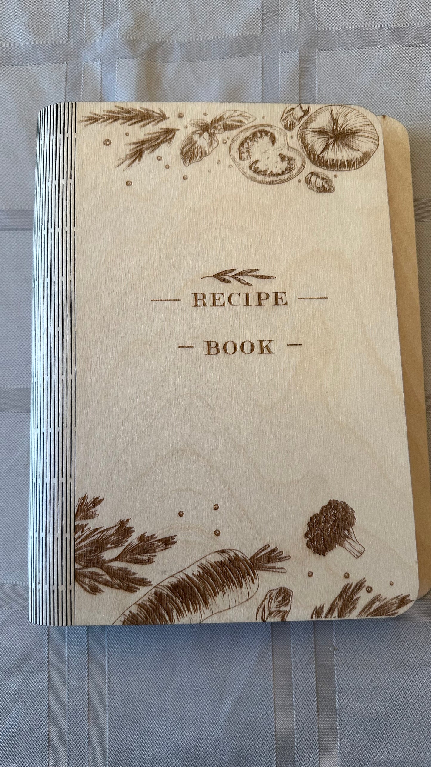 Cookbook -Custom Crafted, Laser Engraved