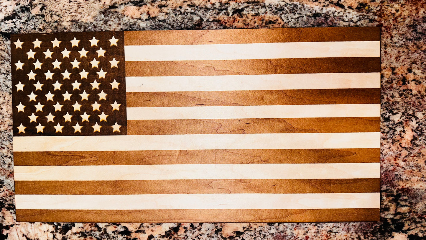 Flag - Laser Etched