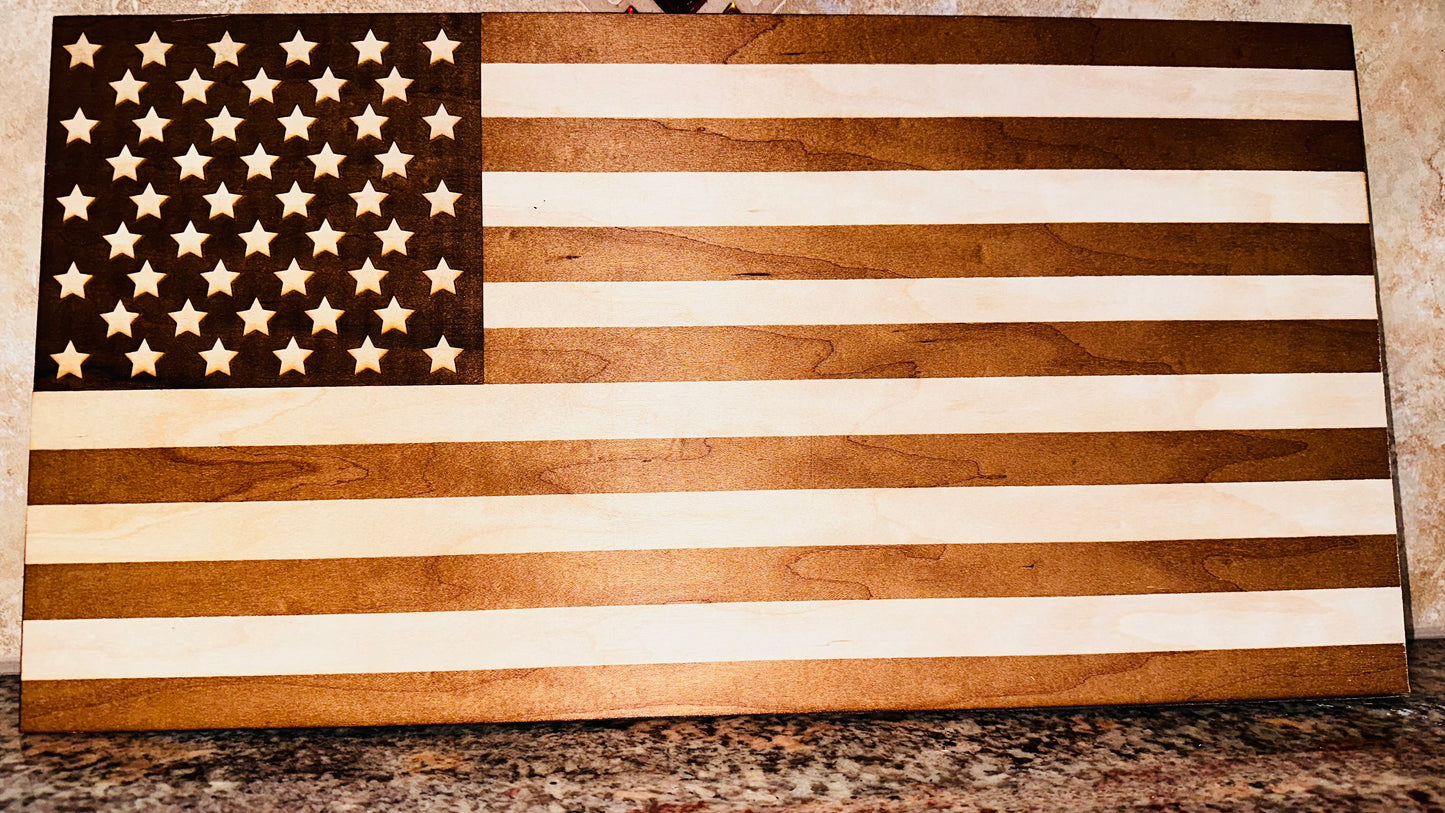 Flag - Laser Etched