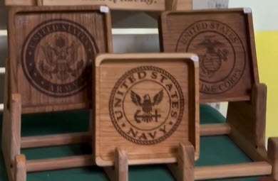 Catch All Tray With Military Logo