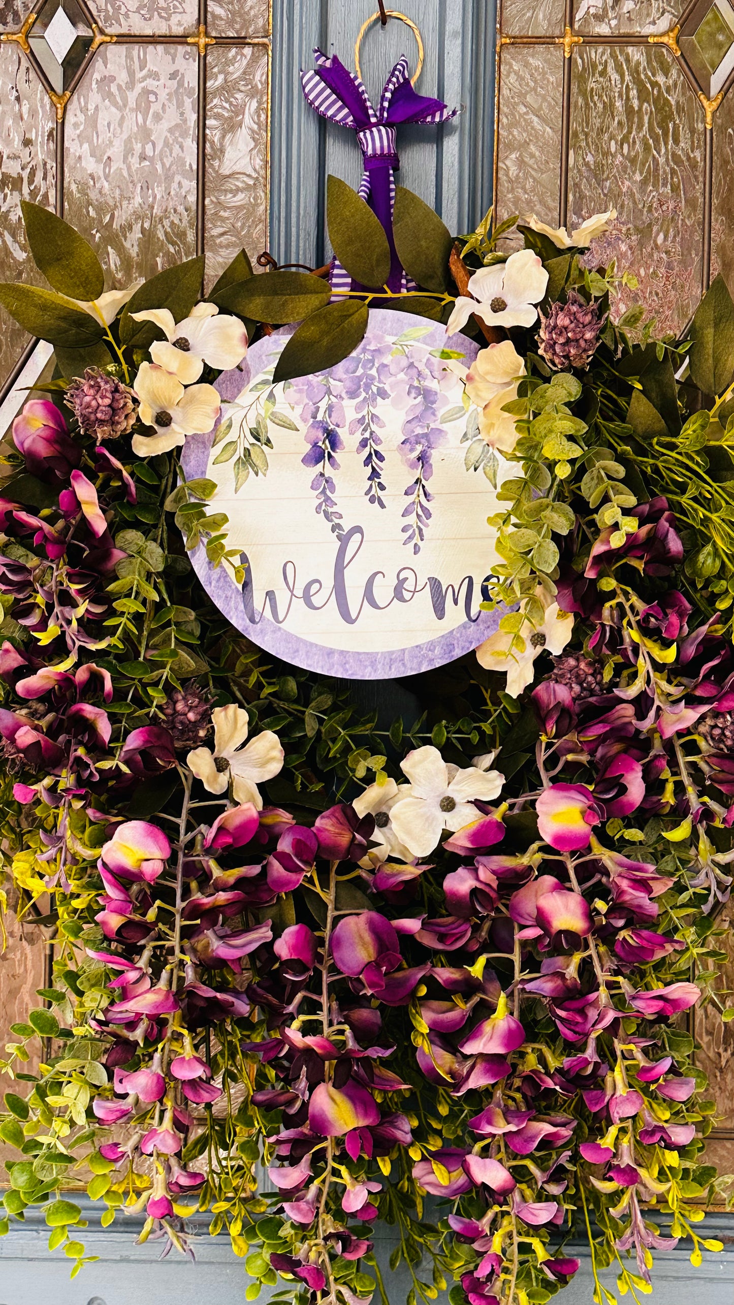 Wreath - Purple Magnolia