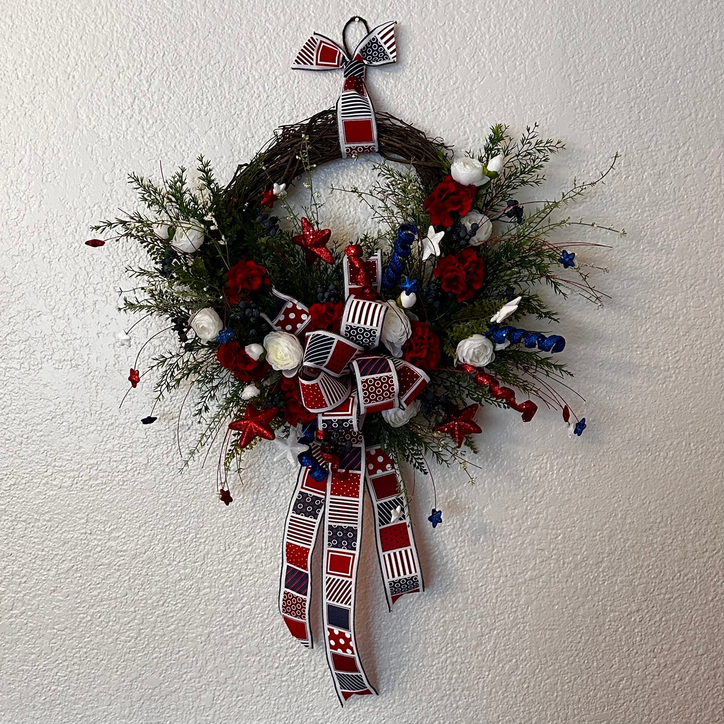 Wreath - Patriotic with Fireworks