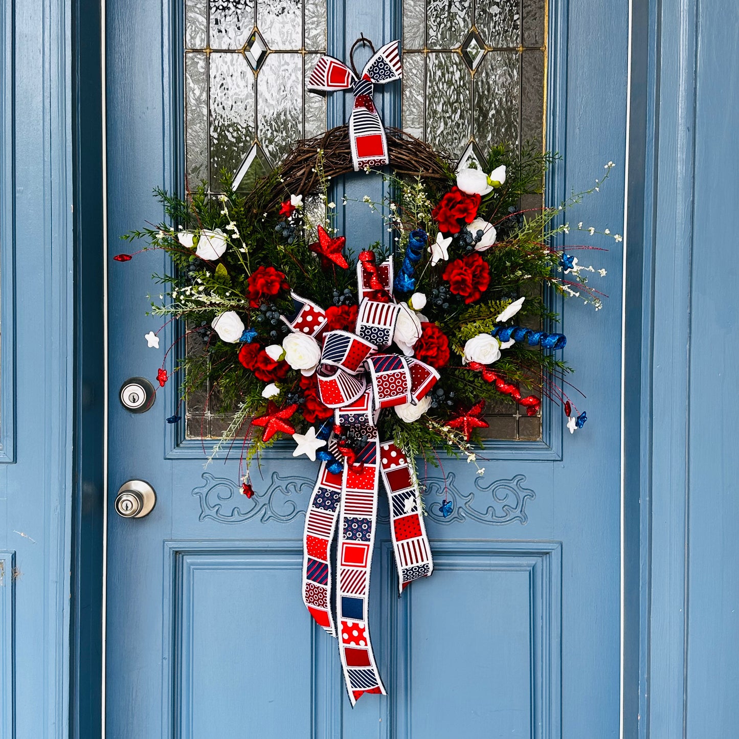 Wreath - Patriotic with Fireworks
