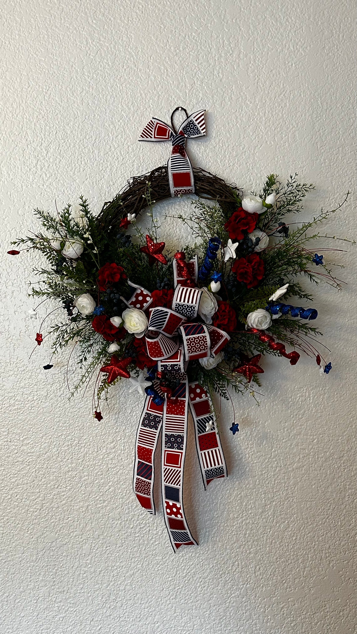 Wreath - Patriotic with Fireworks