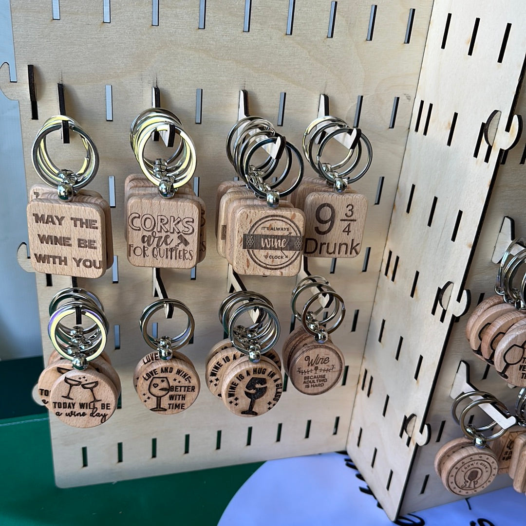 Keychains- Wine Themed