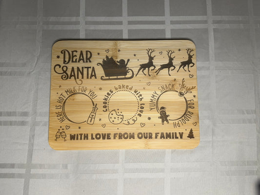 Christmas Board - Dear Santa With Love From Our Family