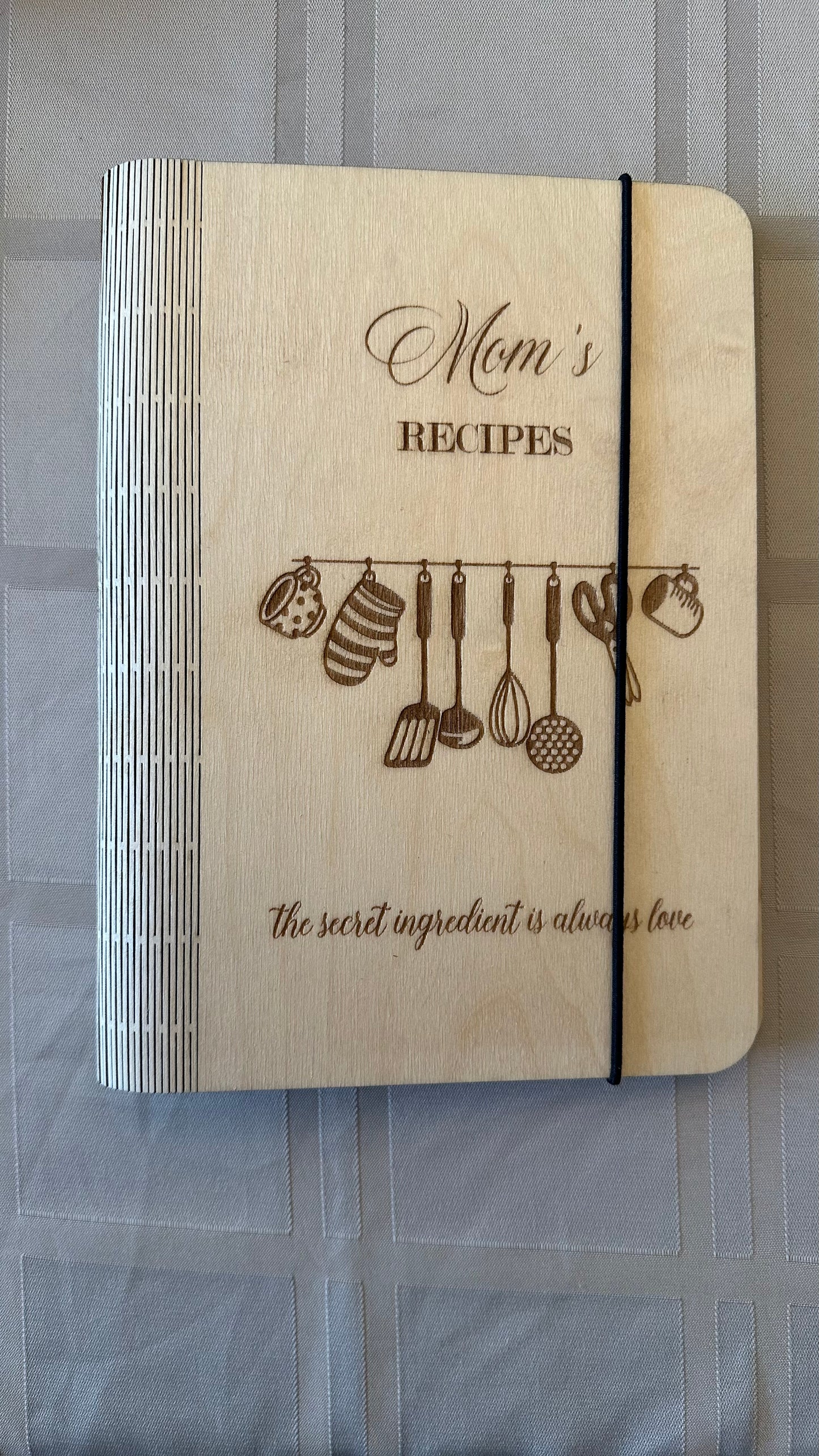 Cookbook -Custom Crafted, Laser Engraved
