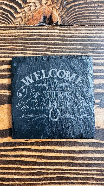 Coasters - Welcome to our Ranch