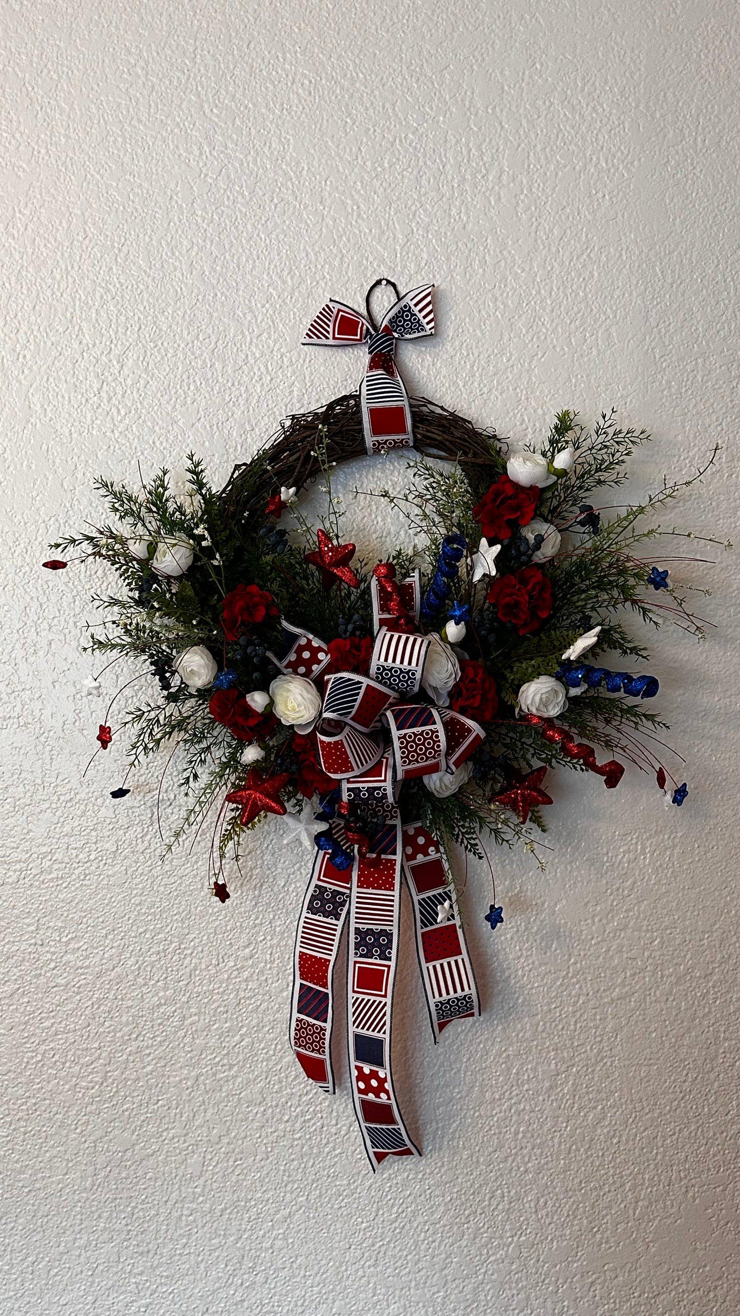 Wreath - Patriotic with Fireworks