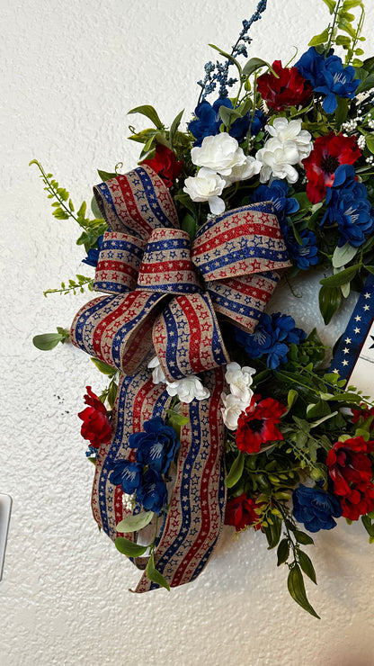 Wreath - Patriotic with Poppies