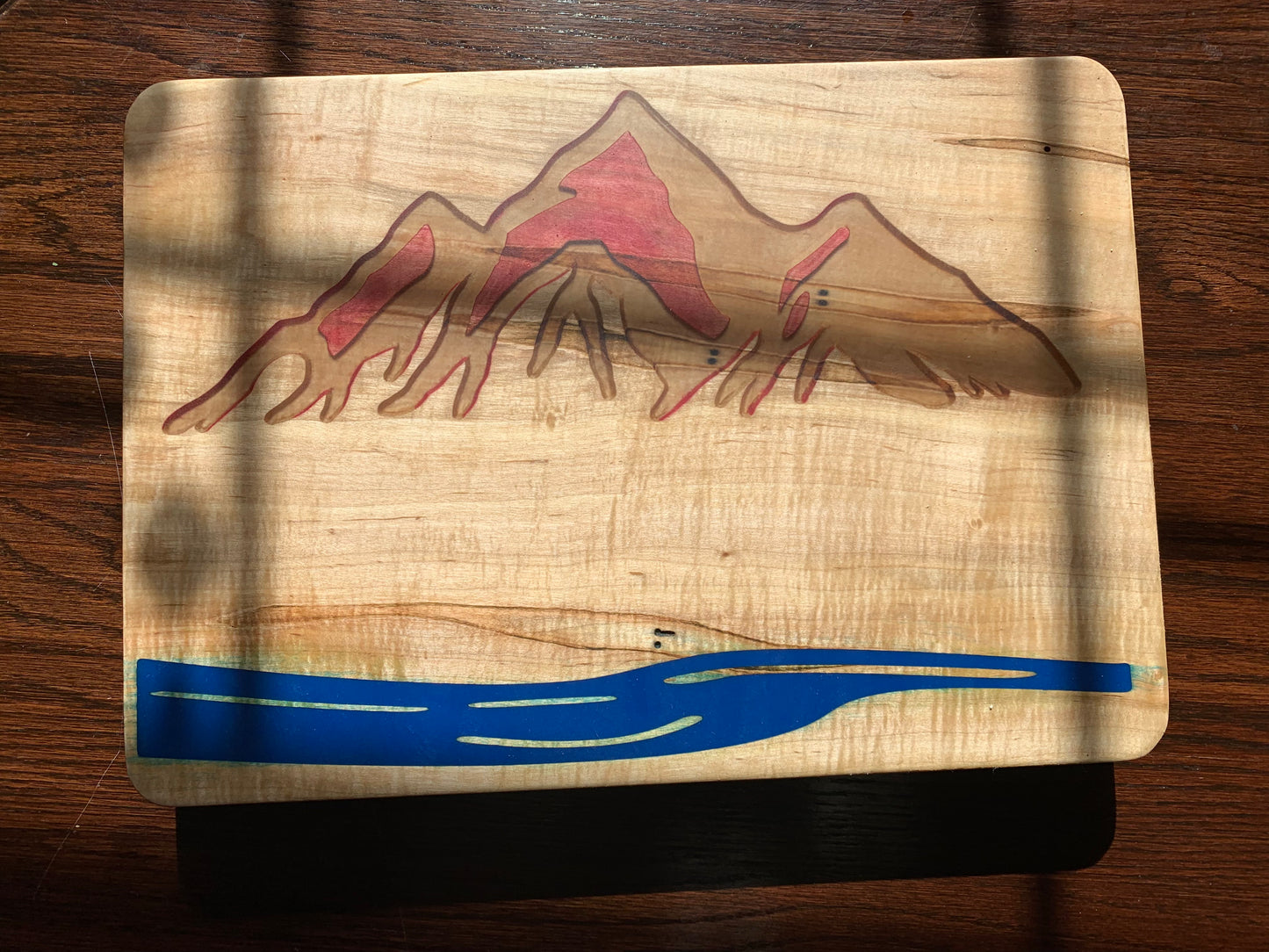 Charcuterie/Serving Board - Sandia Mountains and Rio Grande River